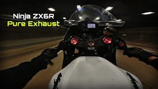 ZX6R \u0026 R6 Pure Exhaust Night Ride