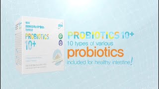 ATOMY Probiotics 10+ with types of probiotics and prebiotics