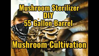 55 Gallon DIY Mushroom Sterilizer for Mushroom Farming.