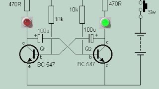 วงจรไฟกระพริบแบบง่าย Circuit Wizard