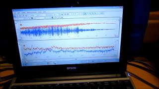 超音波実験　Ultrasonic experiment　音圧測定