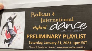 BALKAN INTERNATIONAL HYBRID DANCE 01.21.23 with Ira Weisburd