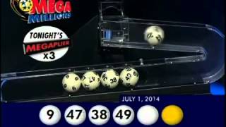2014 07 01 Mega Millions Numbers and draw results