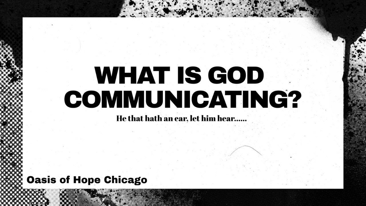 WHAT IS GOD COMMUNICATING - YouTube