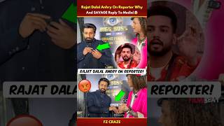 Rajat Dalal ANGRY ON Reporter \u0026 Gave Back Mic🤯| Rajat On Elvish BOYCOTT #trending #biggboss #shorts