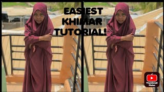 How to make jilbab/French Khimar | DIY! how to cut and sew jilbab (Easy Tutorial) | Khimar Tutorial