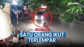 Video Viral Pengendara Mobil dan Motor Baku Senggol, Satu Orang Ikut Terlempar