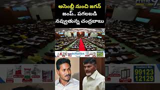 అసెంబ్లీ నుంచి జగన్ జంప్.. పగలబడి నవ్వుతున్న చంద్రబాబు | AP Assembly | Prime9 News