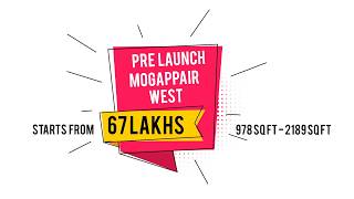 Pre Launch Apartments Unbelievable Price - Mogappair West