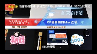 2017年式MacBook Air 128GB 升級 1TB SSD硬碟(儲存容量增大8倍，三千內搞定）史上超高CP值！