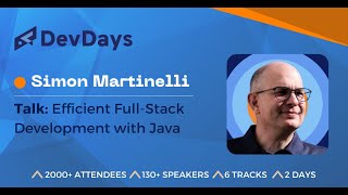 Simon Martinelli: Efficient Full-Stack Development with Java
