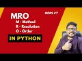 #7 MRO Method Resolution Order in python #python #online #codechasers #code #job #interview #program