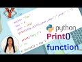 how the python print() function works with end and sep parameters and also file parameters