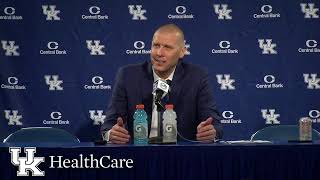 Live Now -  Coach Pope Bucknell Postgame Press Conference Presented by UKHealthcare