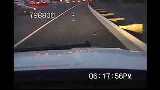 Video footage of WSP troopers nearly hit by cars