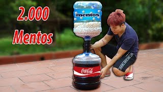 NTN - Thả 2000 Viên Mentos Vào Coca (Experiment: Coca Cola Vs 2000 Mentos)