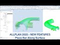 ALLPLAN ENGINEERING 2025 - NEW FEATURES | Place Bar Along Surface