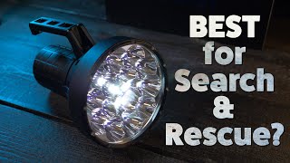 Imalent SR16: BEST Search \u0026 Rescue light? (review \u0026 beam test)