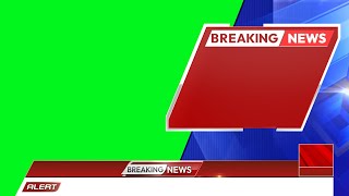 Breaking News Bumper Green Screen (2) | Green Screen Videos | News Green Screen | Chroma Key Effect