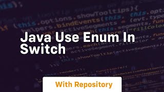java use enum in switch