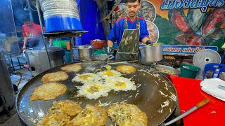 หอยทอด 25 บๅท‼️ งานนมัสการหลวงพ่อโสธร ปี 2567 #บ่าวนิพลพากินพาเที่ยว #streetfood #thailand ￼