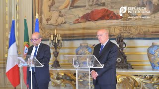 Conferência de Imprensa com o Ministro dos Negócios Estrangeiros de França