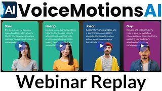 VoiceMotionsAl Review Webinar Replay Demo Bonus - Create Ultra Realistic Human Voices