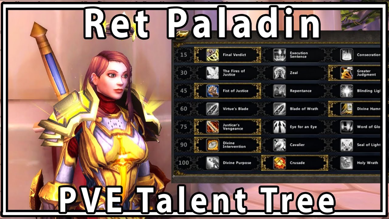 Legion Ret Paladin PVE Guide Talent Build - Savix - YouTube