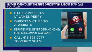 Rutherford County Sheriff's Office shares scam call warning