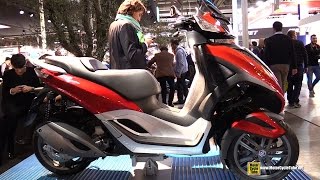 2015 Piaggio MP3 Yourban 300 - Walkaround - 2014 EICMA Milan Motorcycle Exhibition