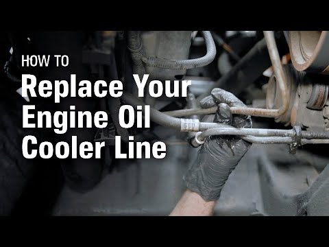 How do I change the oil in my cooler hose?