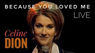 CELINE DION 🎤 Because You Loved Me 🎞 (Live on The Tonight Show) 1996