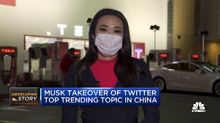 Elon Musk's Twitter takeover top trending topic in China