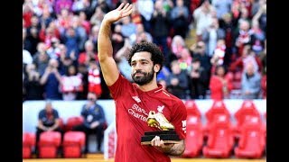 Mo salah receives the premier league Golden Boot at Anfield !! 2K