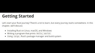 Rust Installation In Linux and Hello World Program