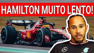 1 SEGUNDO MAIS LENTO! HAMILTON DECEPCIONA NOS TESTES DE PRÉ TEMPORADA COM A FERRARI!