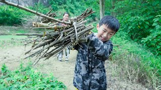 【辣梅子】小小年纪就知道帮家里干活，替妈妈分担压力