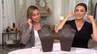 Diamonique Choice of Plating Boxed Initial Necklace, Sterl on QVC