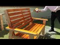 ספסל לגינה ממשטחים - garden bench made from pallets