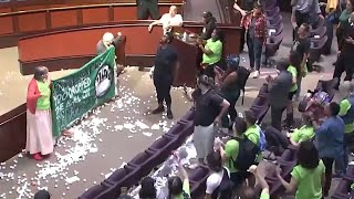 'Stop Cop City' protesters disrupt Atlanta City Council meeting