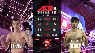 Элесаж Эранд vs. Рустам Талдиев | Erant Elezai vs. Rustam Taldiev | ACB 66 - Young Eagles 20