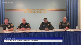 Portsmouth police chief holds community forum, discusses homicide rates