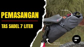 PEMASANGAN TAS SADEL SEPEDA 7 LITER DUA FUNGSI ‼️