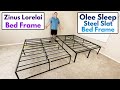 Zinus Lorelai Bed Frame vs Olee Sleep Steel Slat Bed Frame - Comparison!