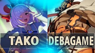 GBVSR:🔥Tako (Vikala) Vs debagame (Vaseraga)🔥| High Level Gameplay.