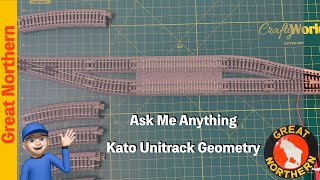 Ask Me Anything - Kato Unitrack Geometry - How to connect a double track to a 15 degree crossing.