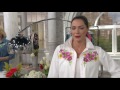 bob mackie s floral embroidered classic shirt on qvc