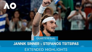 Jannik Sinner v Stefanos Tsitsipas Extended Highlights (QF) | Australian Open 2022
