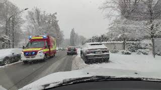 POV Snow Driving Munich - Grünwald to Thalkirchen