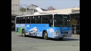 九州産交バス 日野ブルーリボンシティ KL-HU2PREA走行音 Bus sound